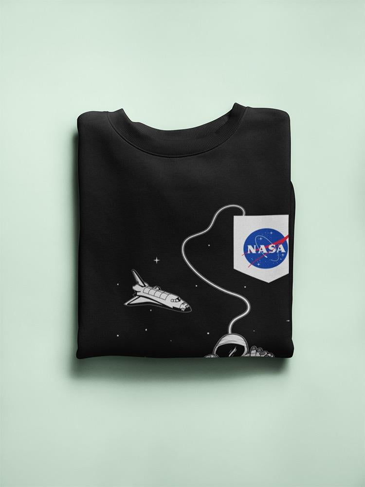 Astronaut And Spacecraft Sweatshirt Women's -NASA Designs