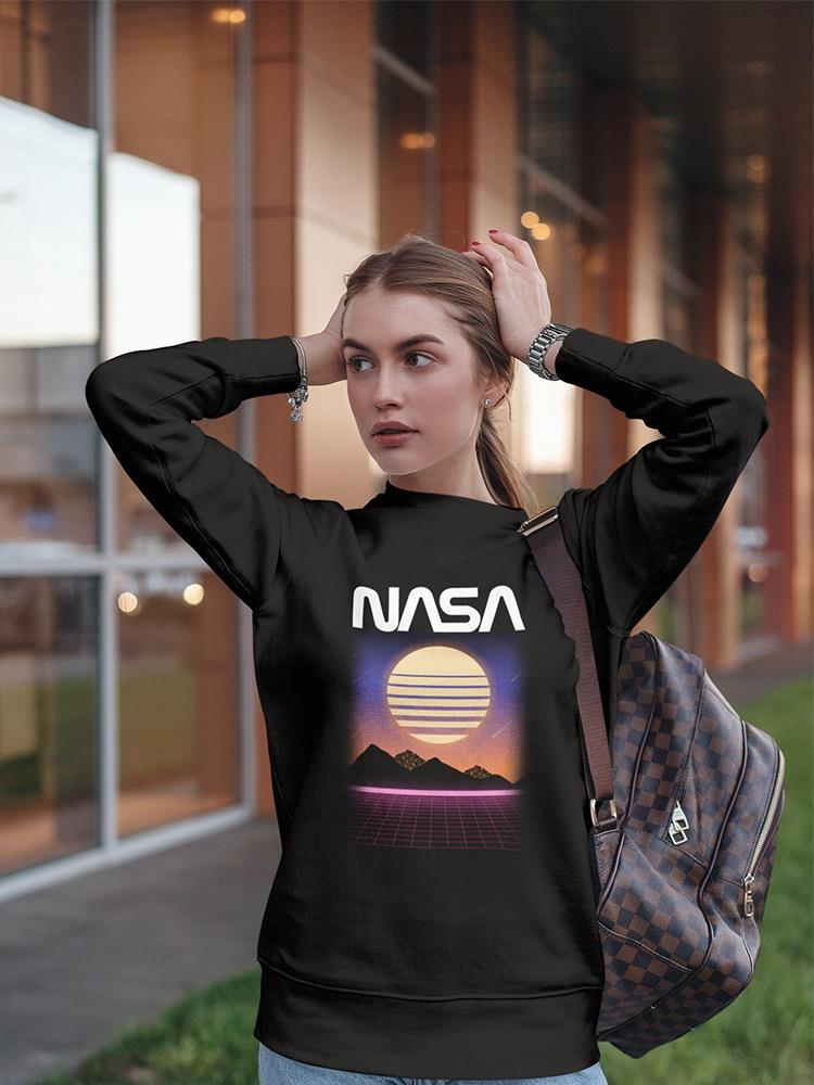 Nasa 80S Style Sweatshirt Women's -NASA Designs