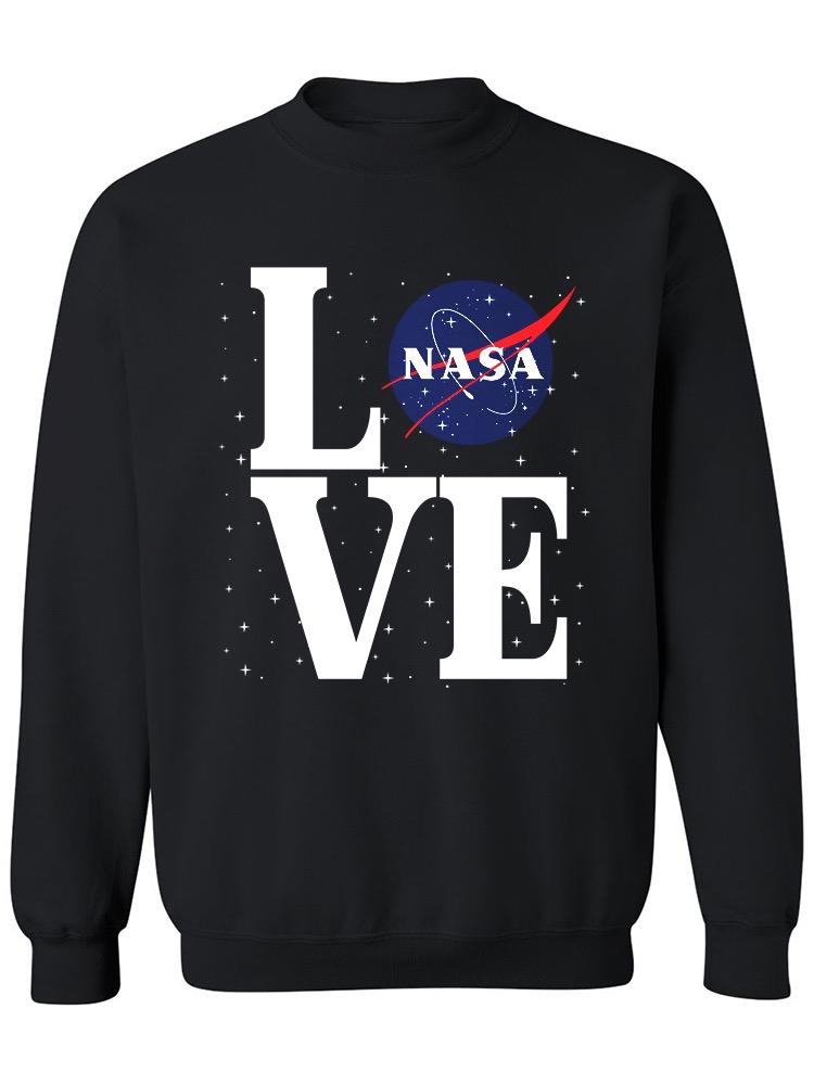 Nasa Love Slogan Sweatshirt Women's -NASA Designs