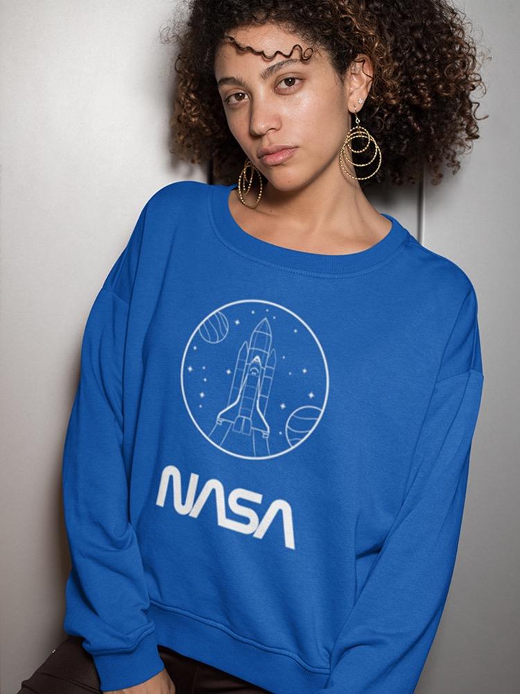 Nasa Space And Planets Sweatshirt Women's -NASA Designs