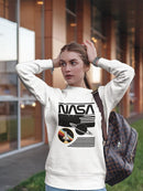 Nasa Saturn And Spacecraft Sweatshirt Women's -NASA Designs