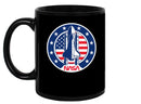 Nasa Rocket Ship And Us Flag Mug Unisex's -NASA Designs