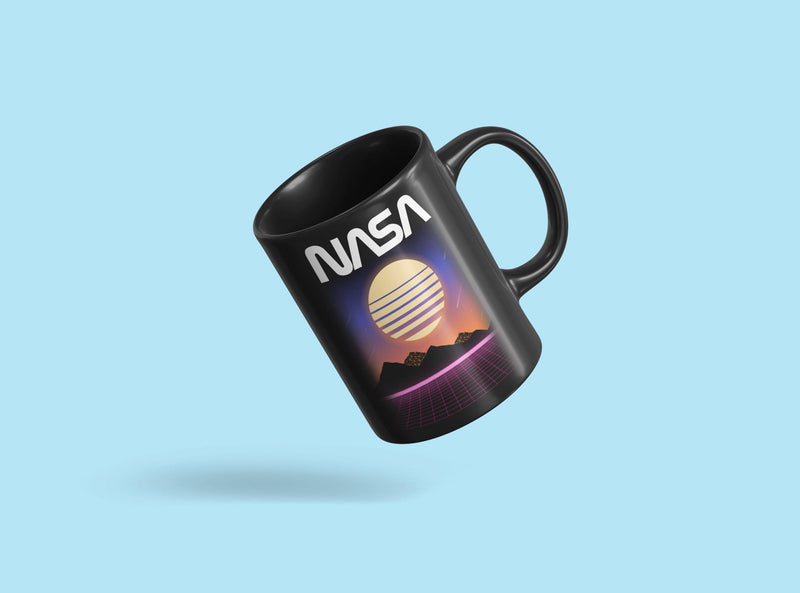 Nasa Neon Landscape Mug Unisex's -NASA Designs
