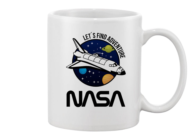 Nasa, Let's Find Adventure Mug Unisex's -NASA Designs