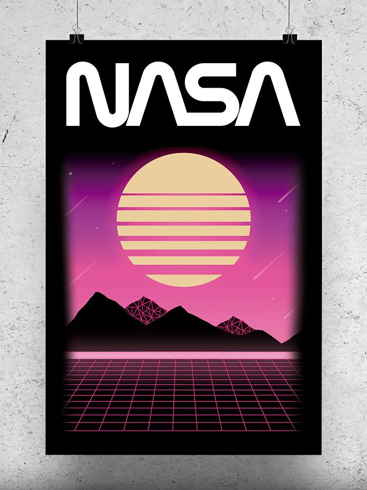 Moon And Mountains Poster - NASA Designs