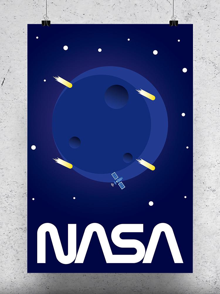 Moon And Stars Poster - NASA Designs