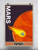 Mars And Meteorite Poster - NASA Designs