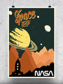 Space Trip Cool Retro Space Art Wall Art -NASA Designs