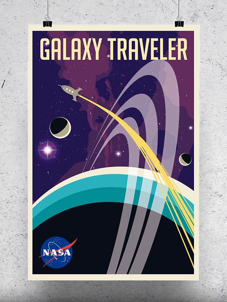 Galaxy Traveler Retro Space Art Wall Art -NASA Designs