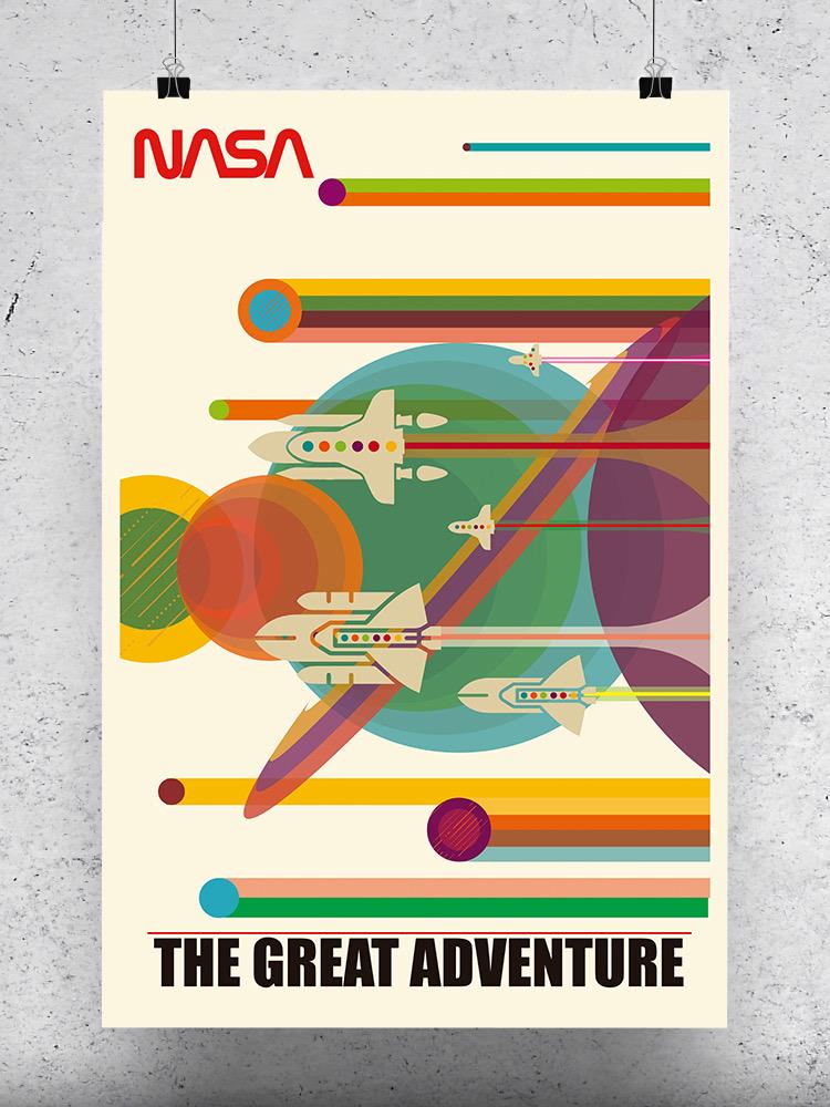 The Great Adventure Retro Colors Wall Art -NASA Designs