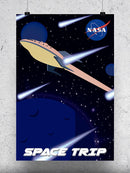 Space Trip Retro Vintage Art Wall Art -NASA Designs