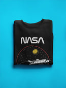 Nasa Space Shuttle Into Galaxy Sweatshirt -NASA Designs