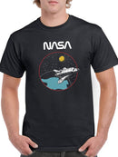 Nasa Space Shuttle Into Galaxy T-shirt -NASA Designs