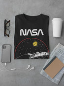 Nasa Space Shuttle Into Galaxy T-shirt -NASA Designs