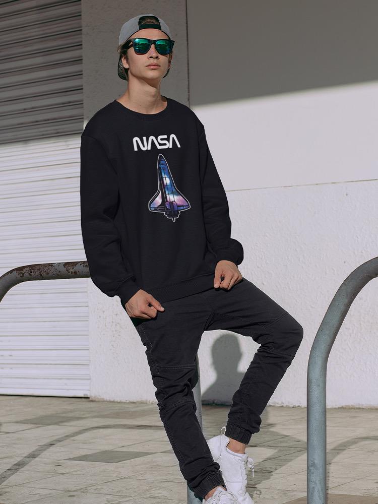 Nasa Nebula Shuttle Silhouette Sweatshirt -NASA Designs