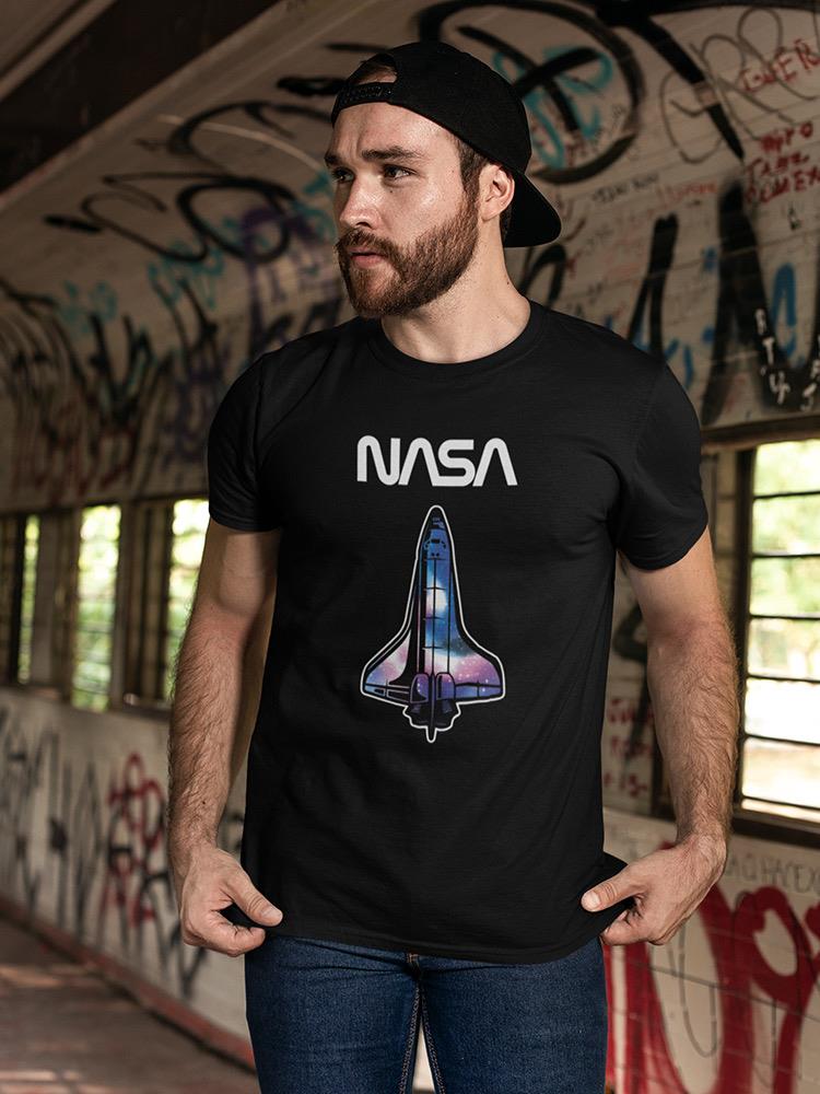 Nasa Nebula Shuttle Silhouette T-shirt -NASA Designs