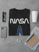 Nasa Nebula Shuttle Silhouette T-shirt -NASA Designs