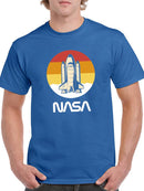 Nasa Space Shuttle Over Sunset T-shirt -NASA Designs