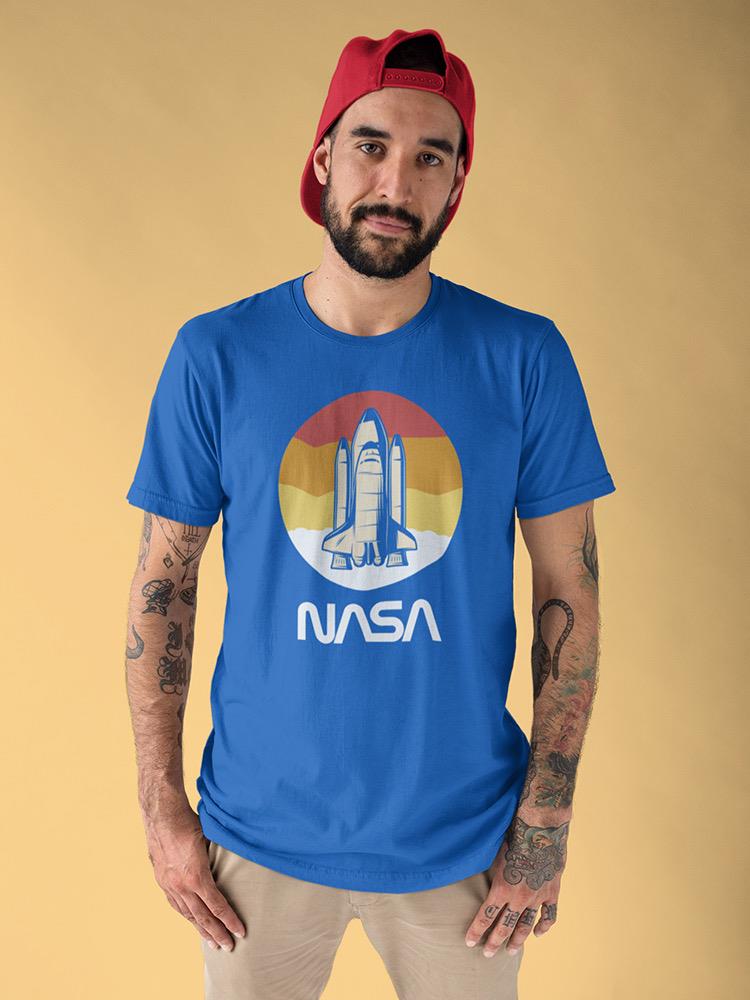 Nasa Space Shuttle Over Sunset T-shirt -NASA Designs