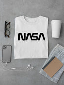 Nasa Minimalistic Noir  T-shirt -NASA Designs
