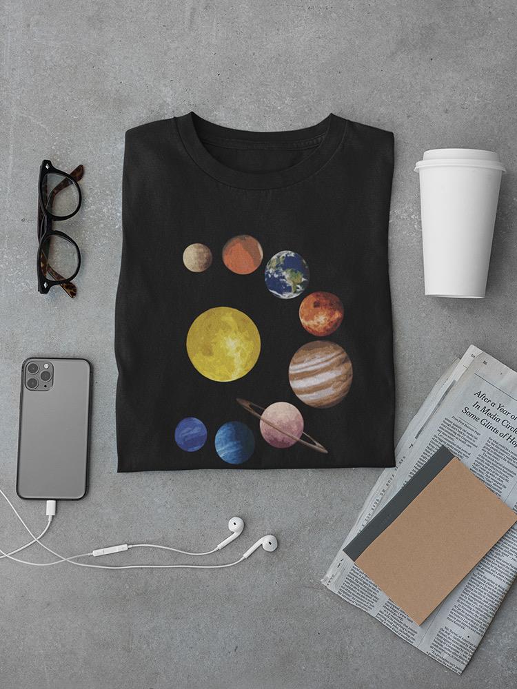 Nasa Watercolor Planets T-shirt -NASA Designs