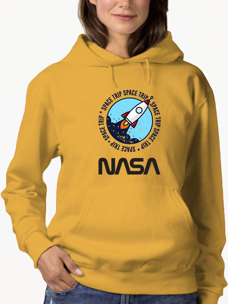 Nasa Space Rocket Badge Hoodie -NASA Designs