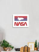Nasa Shuttle Over Dusk Wall Art -NASA Designs