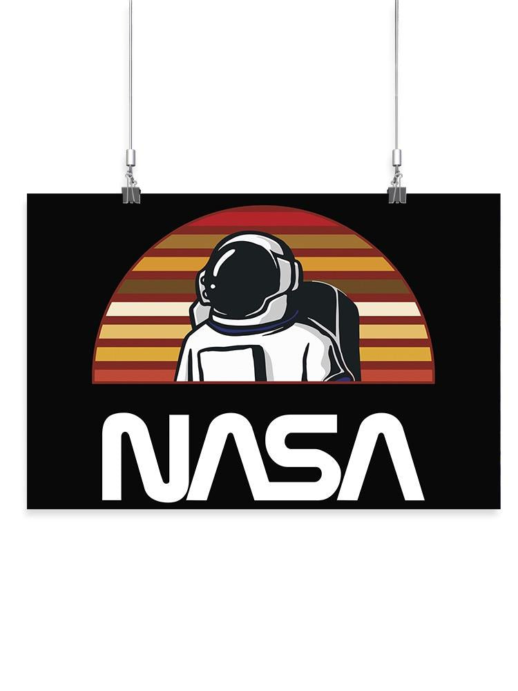 Nasa Spaceman Retro Color Wall Art -NASA Designs