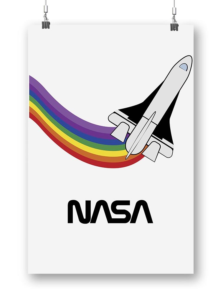Nasa Shuttle W Rainbow Wall Art -NASA Designs