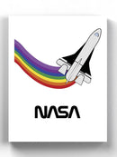 Nasa Shuttle W Rainbow Wall Art -NASA Designs