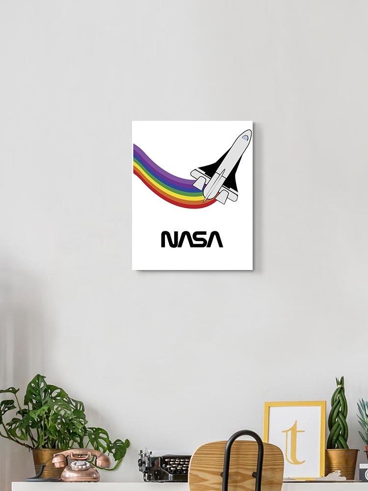 Nasa Shuttle W Rainbow Wall Art -NASA Designs