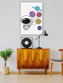 Nasa Cute Astronaut Balloons Wall Art -NASA Designs