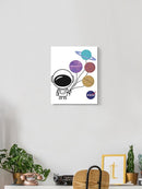 Nasa Cute Astronaut Balloons Wall Art -NASA Designs