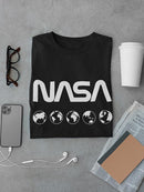 Nasa Planet Earth Banner T-shirt -NASA Designs
