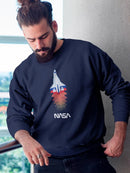 Nasa Shuttle Color Shadows Hoodie or Sweatshirt -NASA Designs