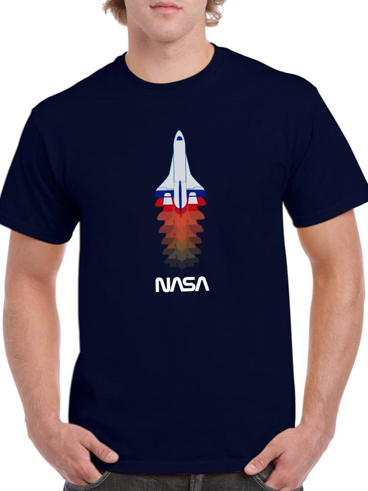 Nasa Shuttle Color Shadows T-shirt -NASA Designs