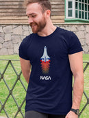 Nasa Shuttle Color Shadows T-shirt -NASA Designs