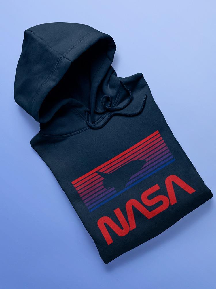 Nasa Shuttle Over Dusk Colors Hoodie or Sweatshirt -NASA Designs