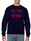 Nasa Shuttle Over Dusk Colors Hoodie or Sweatshirt -NASA Designs