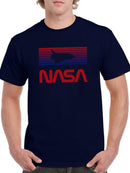 Nasa Shuttle Over Dusk Colors T-shirt -NASA Designs