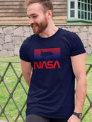 Nasa Shuttle Over Dusk Colors T-shirt -NASA Designs