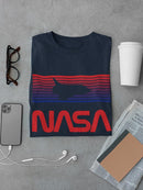 Nasa Shuttle Over Dusk Colors T-shirt -NASA Designs
