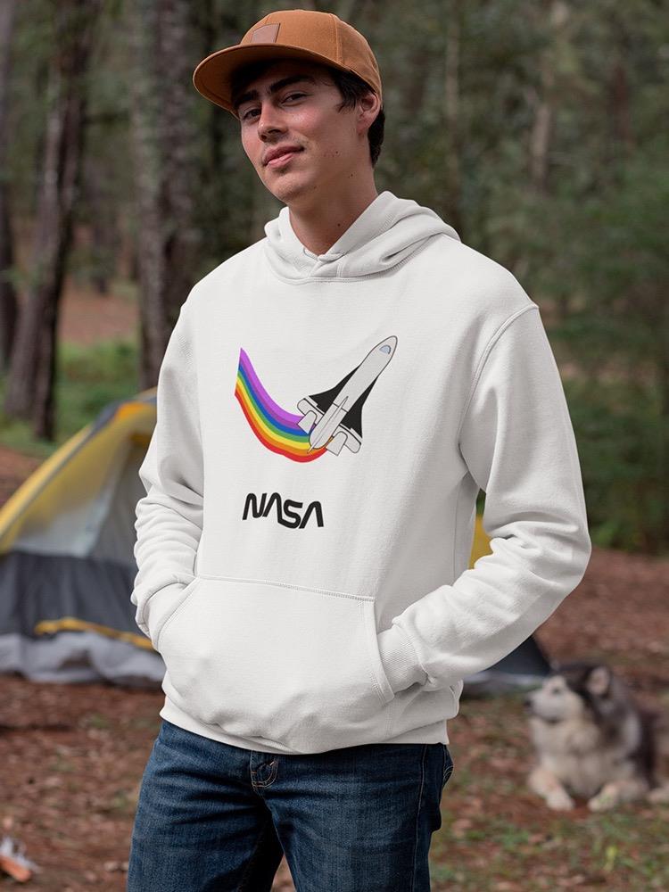 Nasa Shuttle Rainbow Trail Hoodie or Sweatshirt -NASA Designs