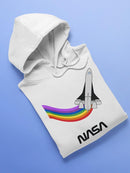 Nasa Shuttle Rainbow Trail Hoodie or Sweatshirt -NASA Designs
