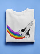 Nasa Shuttle Rainbow Trail Hoodie or Sweatshirt -NASA Designs