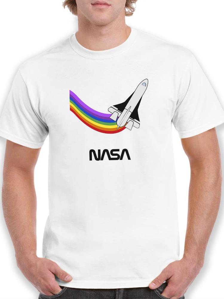 Nasa Shuttle Rainbow Trail T-shirt -NASA Designs