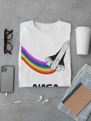 Nasa Shuttle Rainbow Trail T-shirt -NASA Designs