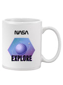 Nasa Purple Explore Badge Mug -NASA Designs