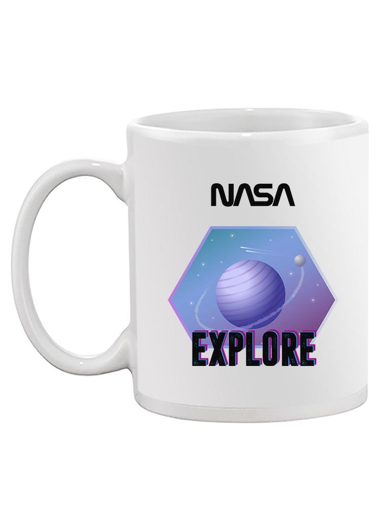 Nasa Purple Explore Badge Mug -NASA Designs