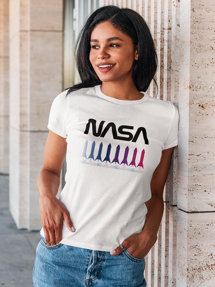 Nasa Rocket Gradient T-shirt -NASA Designs